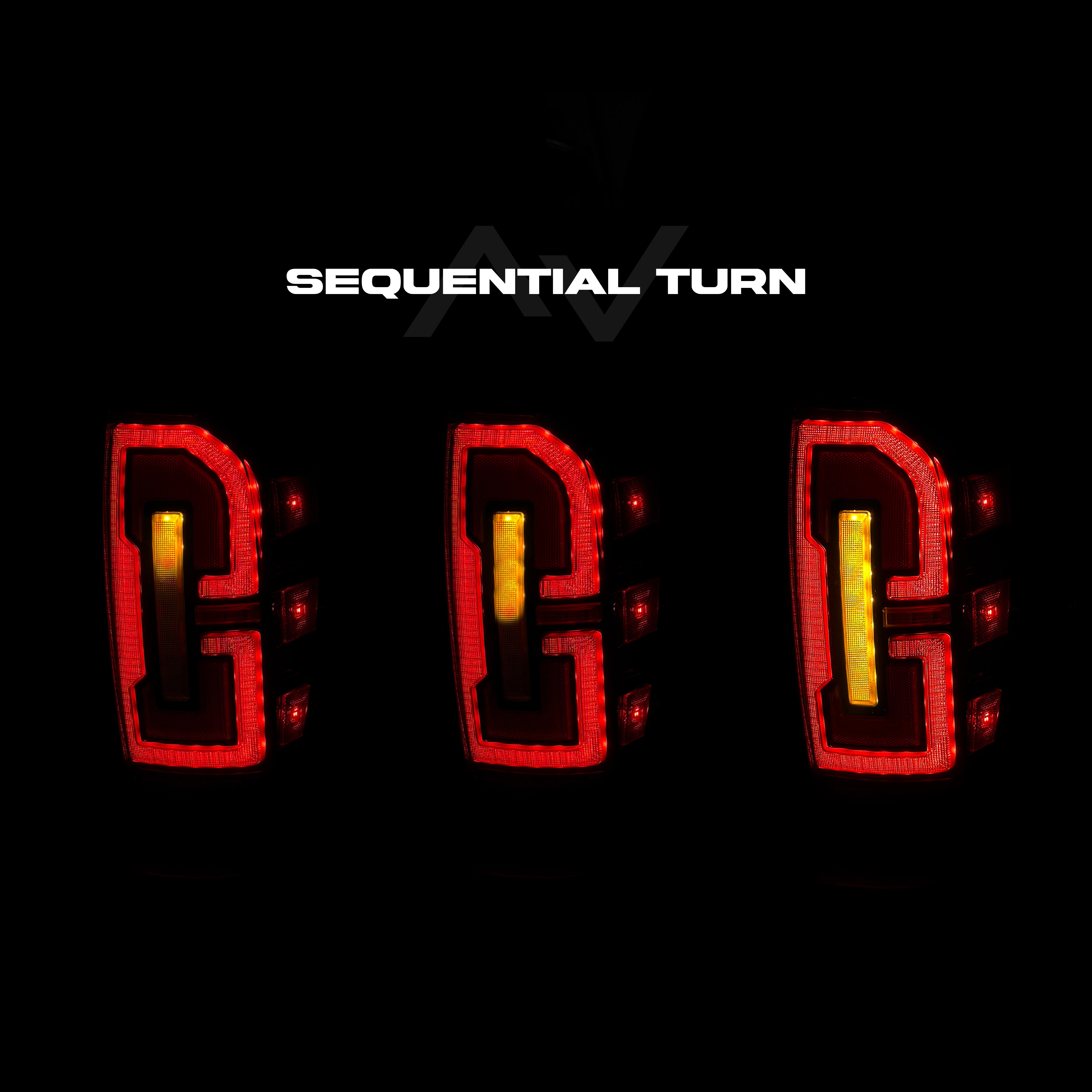 Stealth Black Tail Lights for 2016-2023 Tacoma