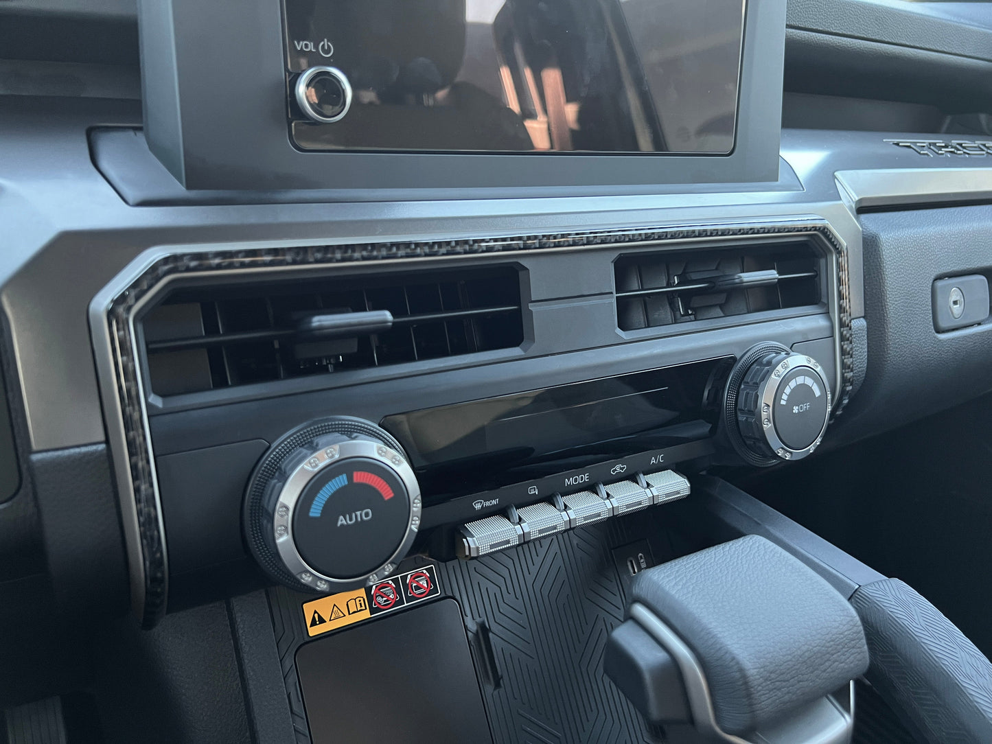 Climate Control Accent Trim Fits 2024-2026 Toyota Tacoma & 2025-2026 4Runner