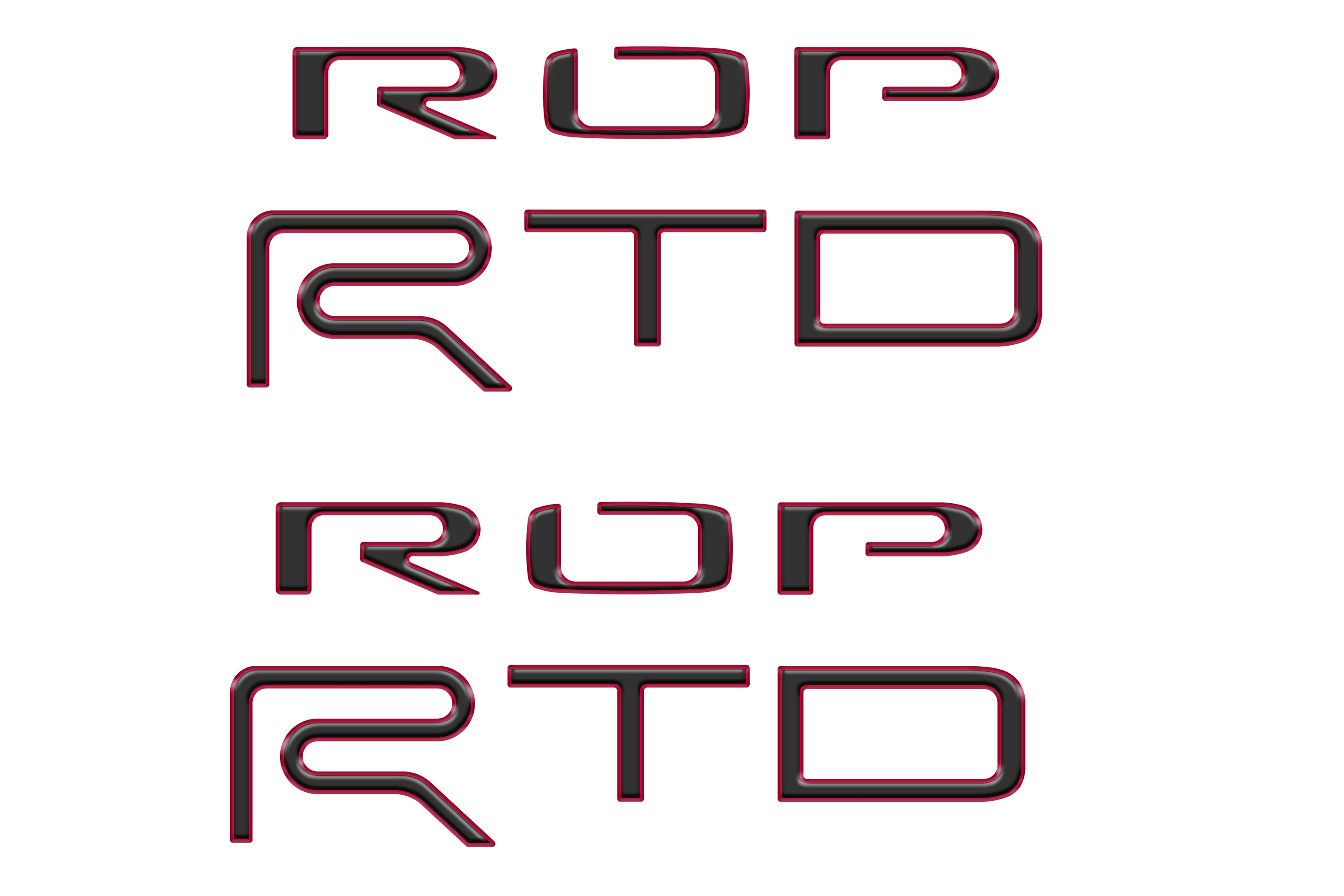 Bed Side Letter Inserts Fits 2015-2021 Toyota Tundra TRD Pro
