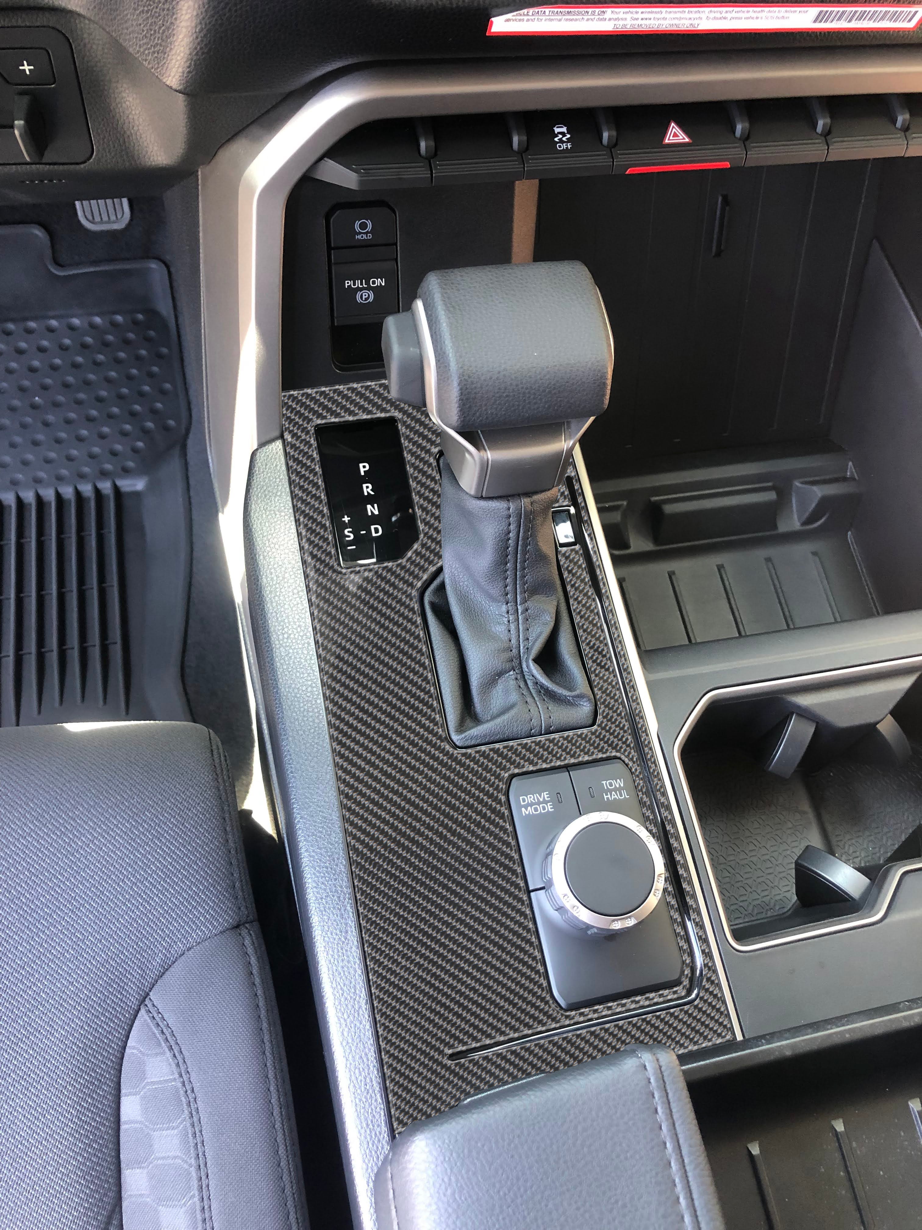 Center Console Overlay Fits 2022-2026 Toyota Tundra & 2023-2026 Toyota Sequoia