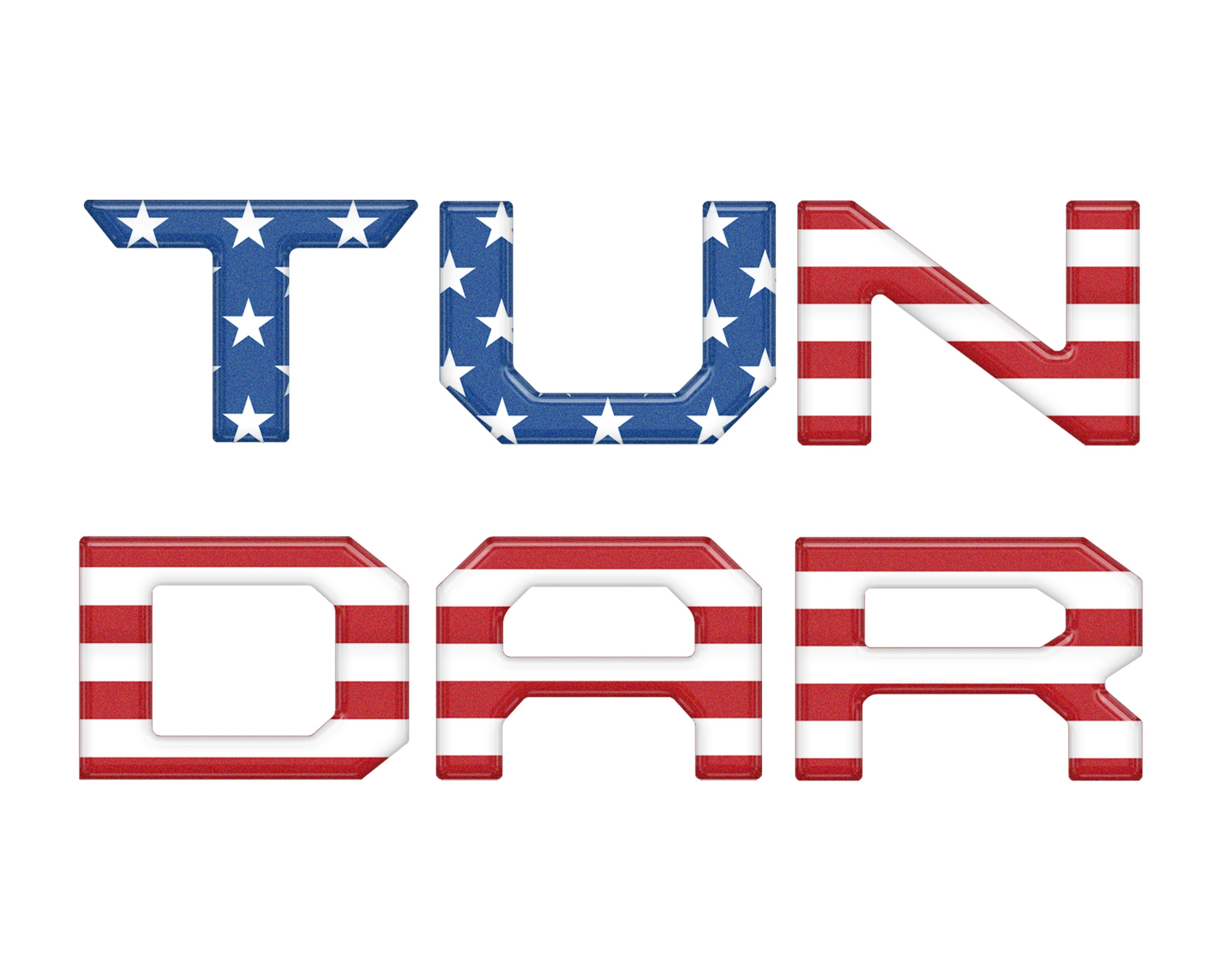 Tailgate Letter Inserts Fits 2022-2026 Toyota Tundra