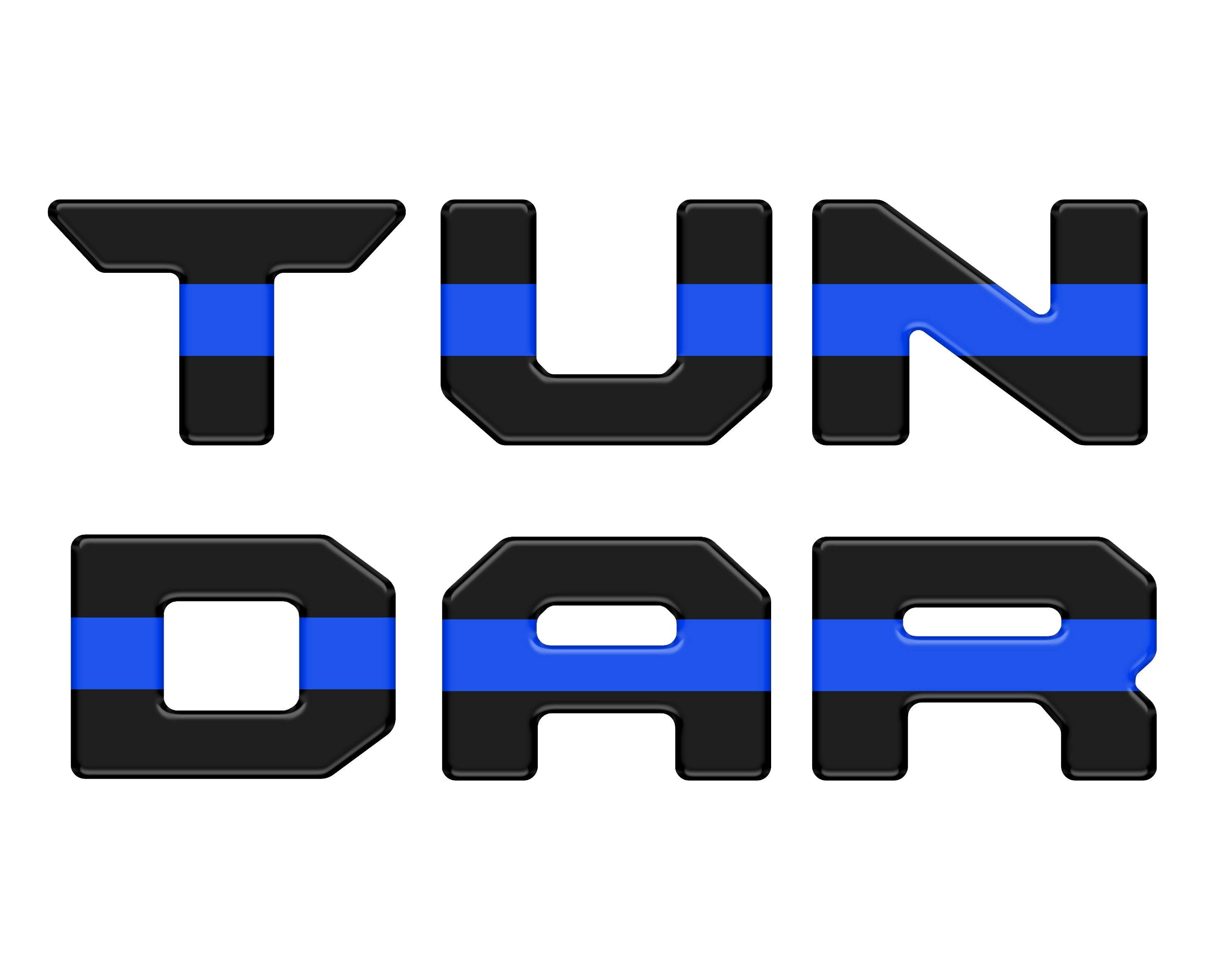 Bed Rail Tailgate Letter Overlays Fits 2022-2026 Toyota Tundra