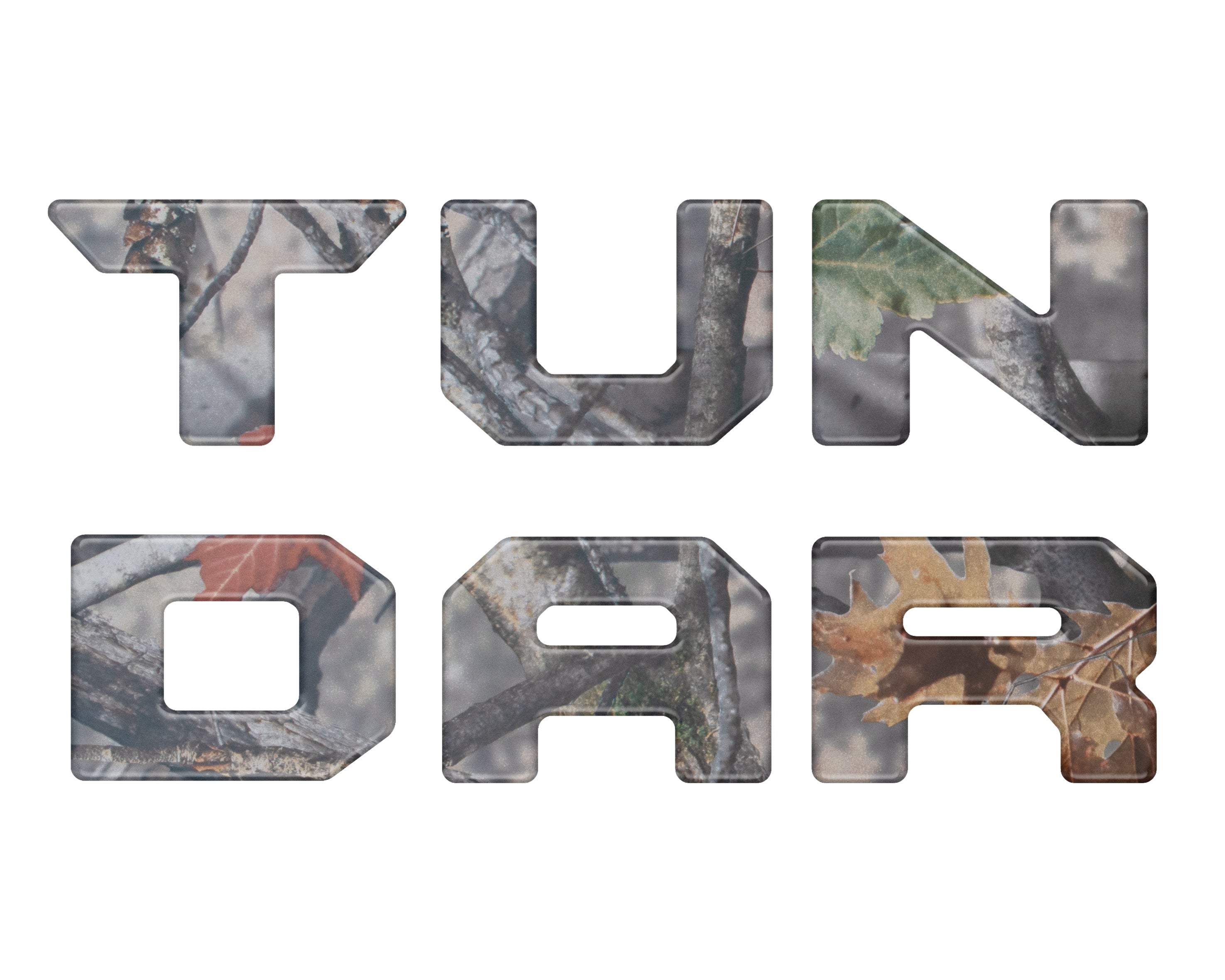 Bed Rail Tailgate Letter Overlays Fits 2022-2026 Toyota Tundra