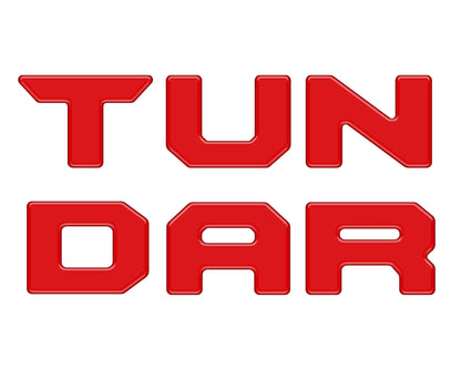 Bed Rail Tailgate Letter Overlays Fits 2022-2026 Toyota Tundra