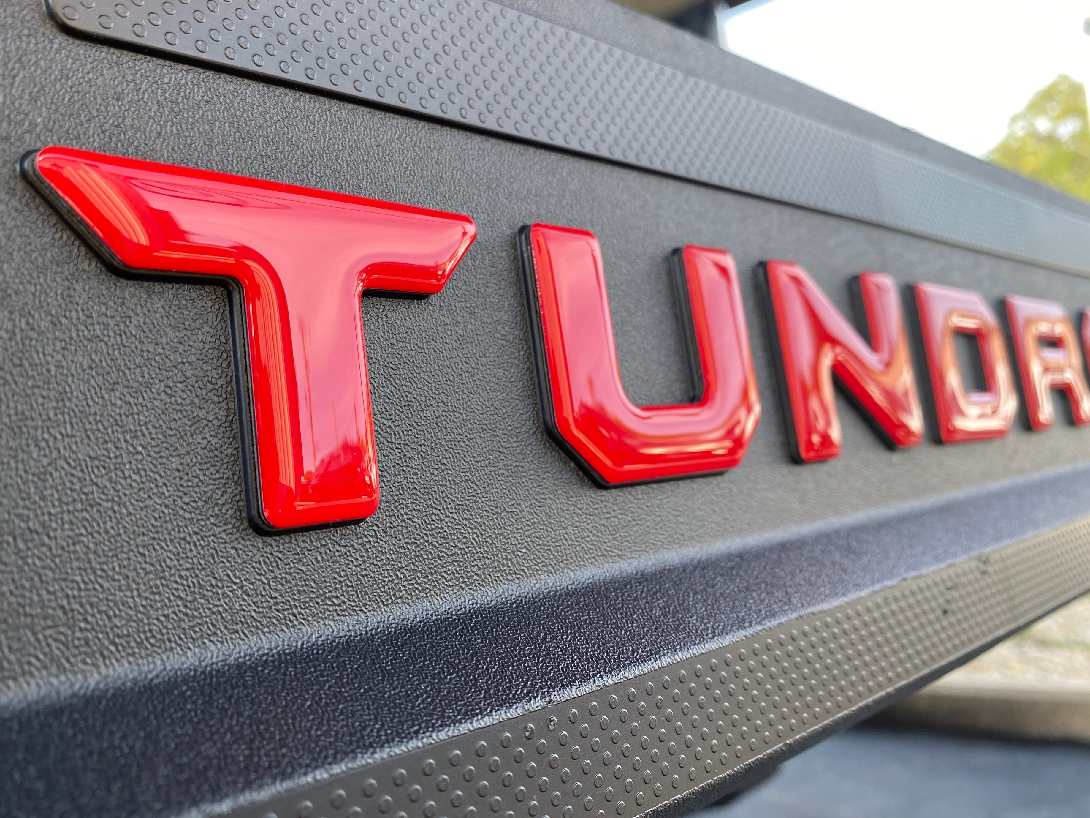 Bed Rail Tailgate Letter Overlays Fits 2022-2026 Toyota Tundra