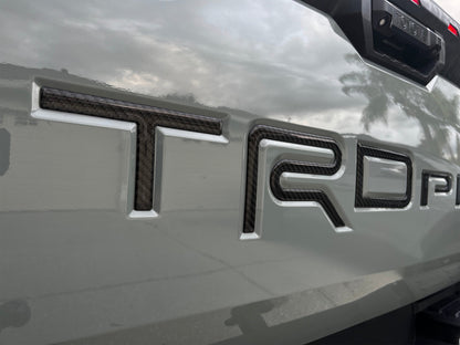 TRD Pro Tailgate Letter Inserts Fits 2022-2026 Toyota Tundra