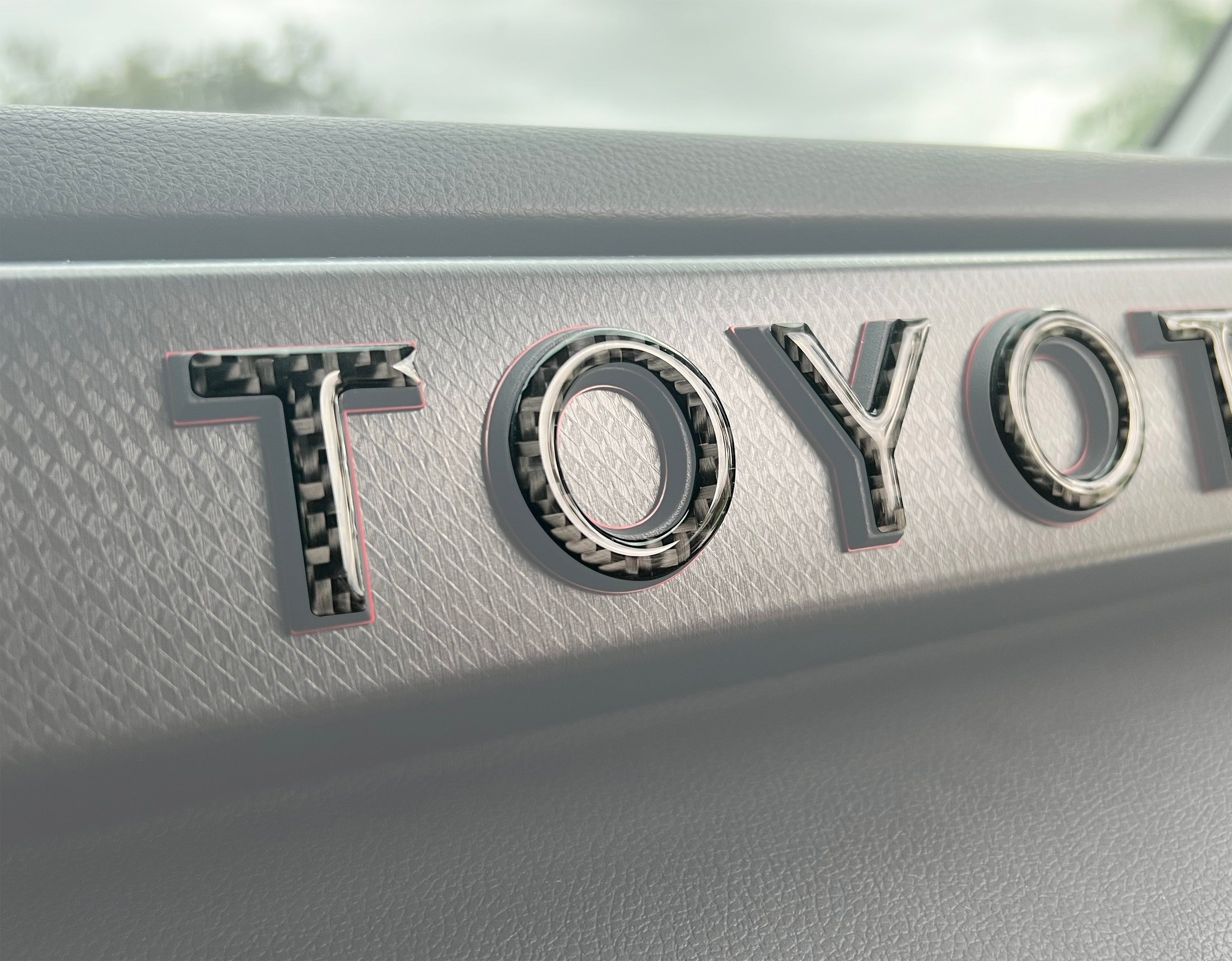 TRD Pro Glovebox Letter Overlays Fits 2022-2026 Toyota Tundra & 2023-2026 Toyota Sequoia