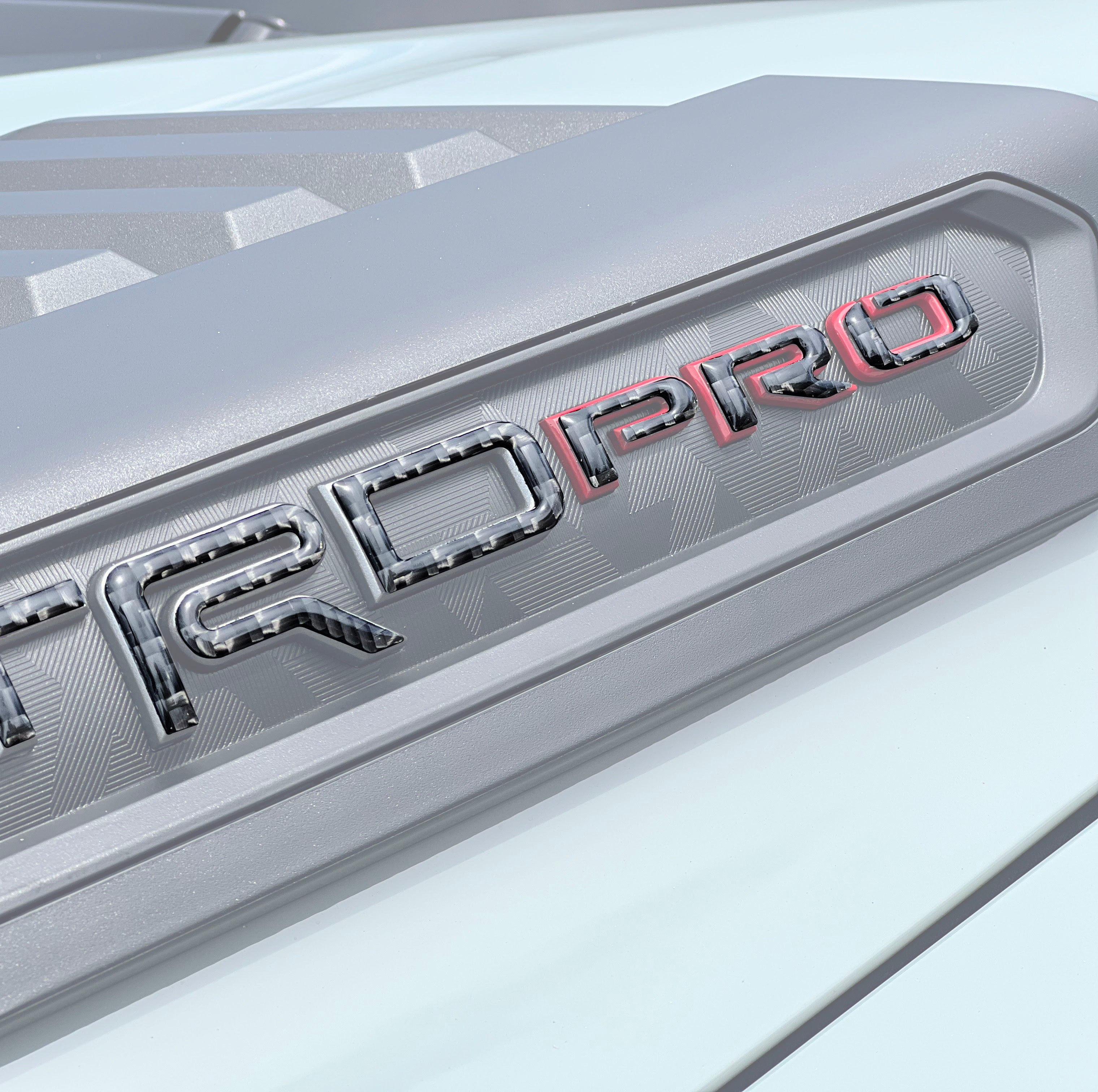 Hood Louver Letter Overlays Fits 2022-2026 Toyota Tundra TRD Pro