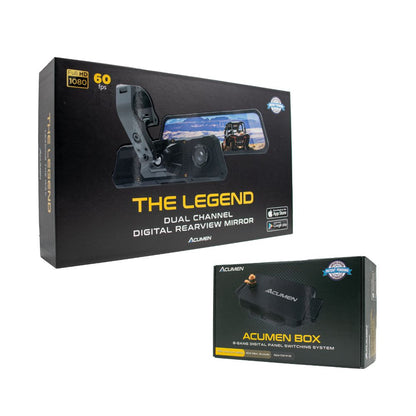 The Legend by Acumen - Digital Rearview Mirror with Integrated 8 Channel Accessory Switch