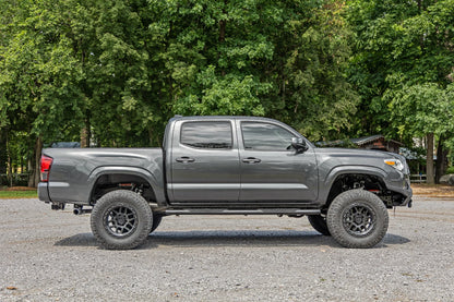 Oval Nerf Step Double Cab | Black | Toyota Tacoma 2WD/4WD (2005-2023)