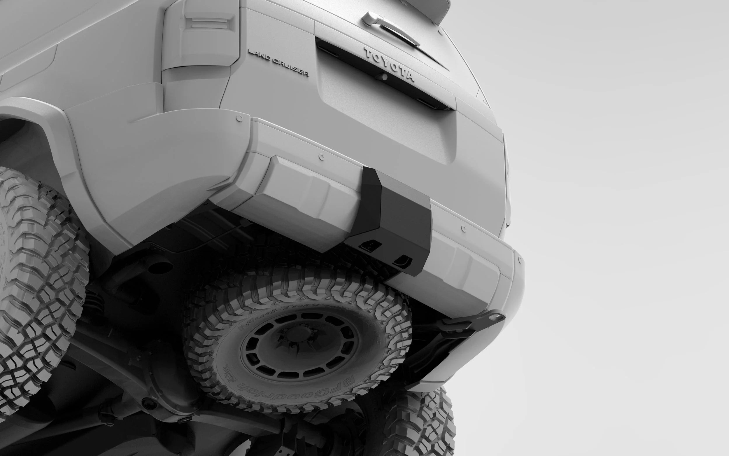 2024-Current Toyota Land Cruiser Rear Hitch Skid Cover