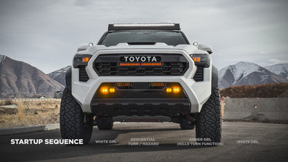 Smoked Fang Lights with Startup, DRL & Sequential Turn for 2024+ Tacoma