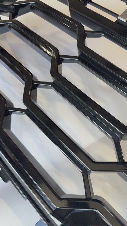 Gloss Black OEM TRD Pro Grille for 2022+ Tundra