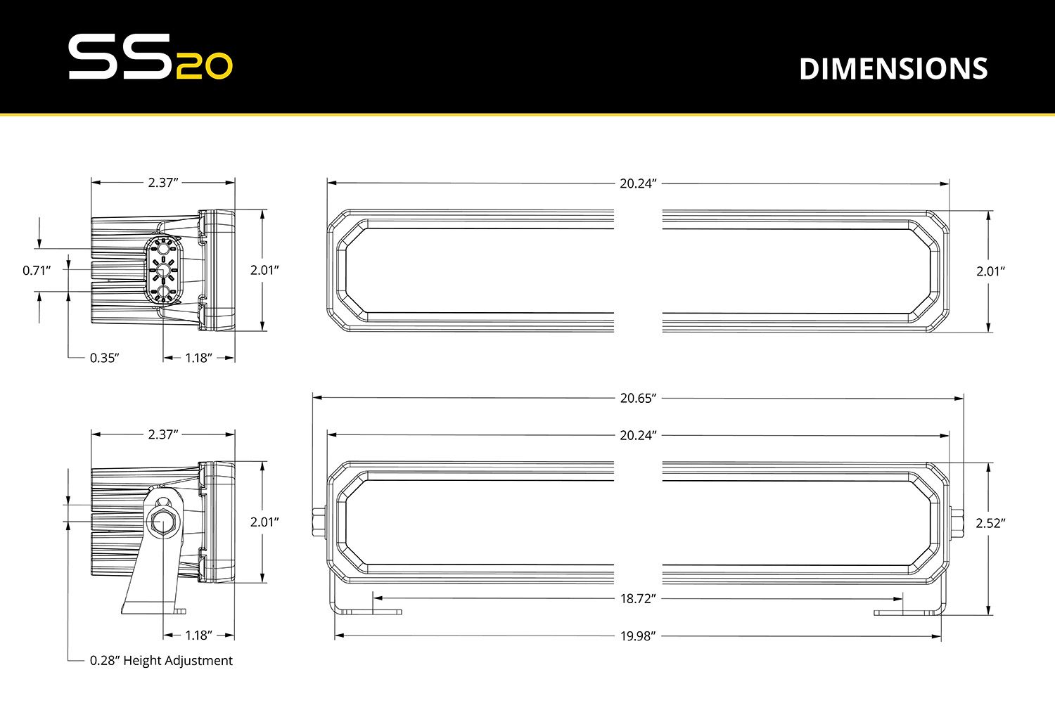 SS20 - Stage Series 20 Inch Light Bar
