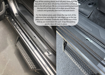 Door Sill Protection Overlays Fits 2022-2026 Toyota Tundra