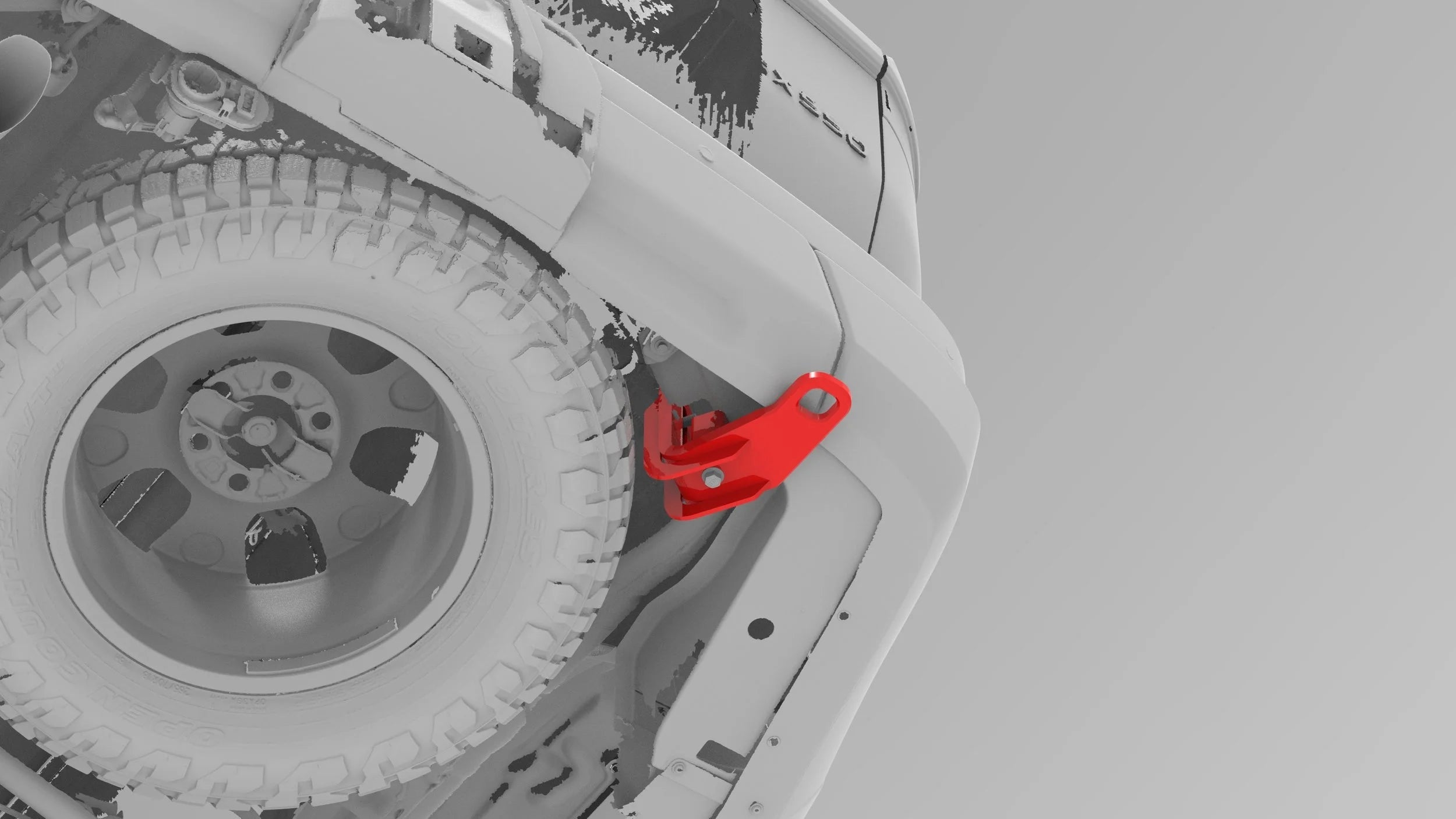 2024-Current Lexus GX550/Toyota Land Cruiser Rear Recovery Point