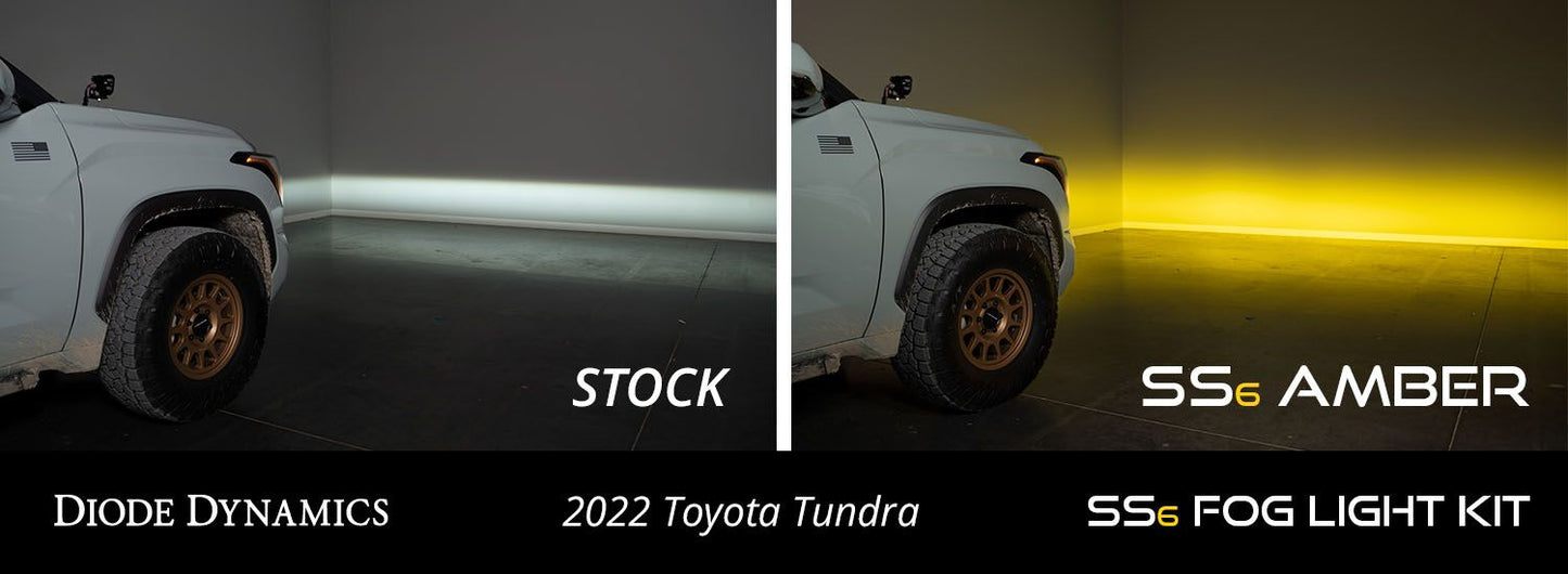 Diode Dynamics SS6 LED Fog Light Kit for 2022+ Tundra